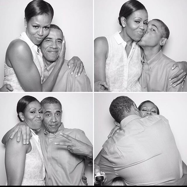 Happy Friday. Now this is how you photo booth!! Forever our FLOTUS + POTUS 😍💕💕
📸: @barackobama