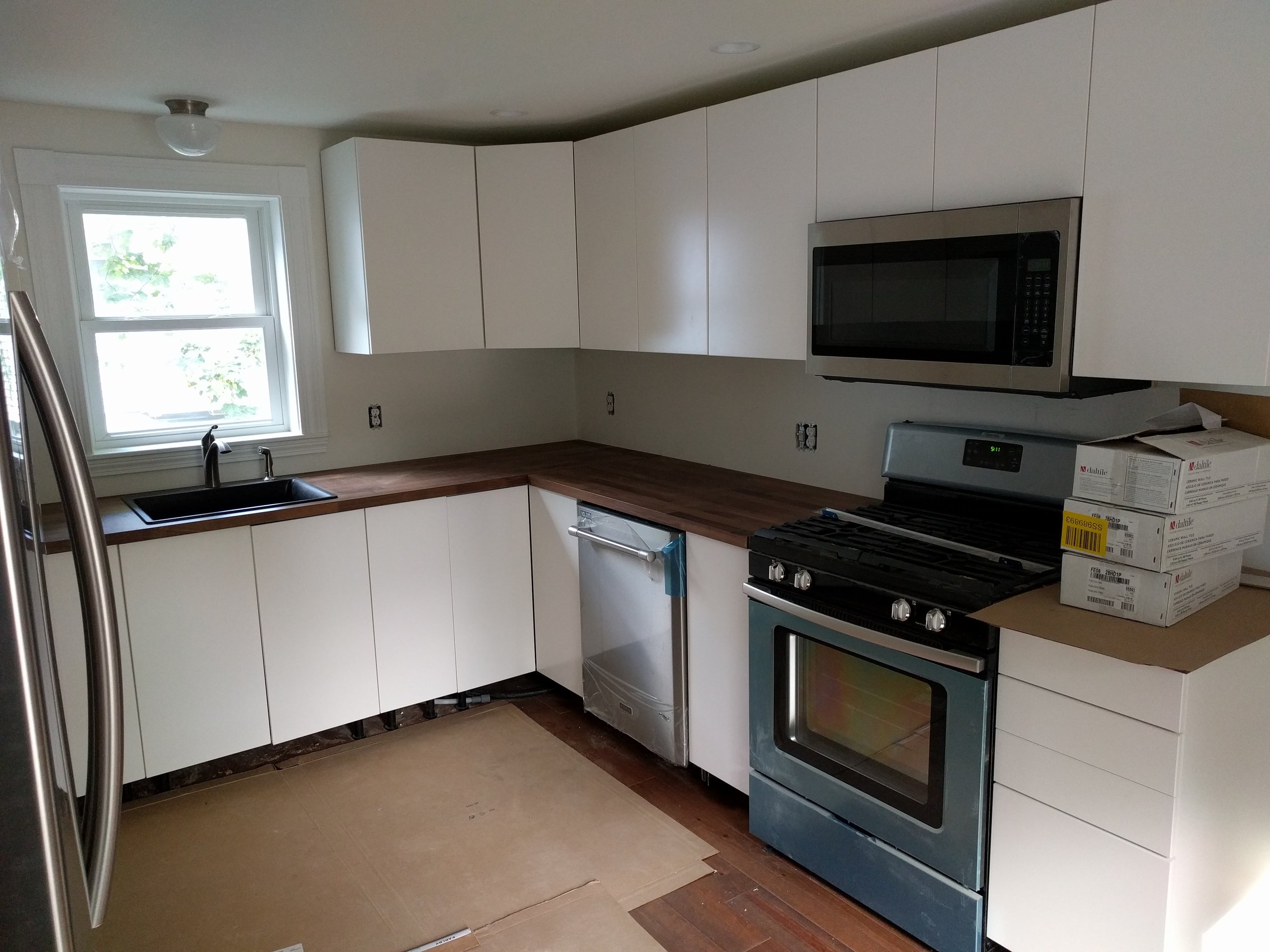 Second floor kitchen after