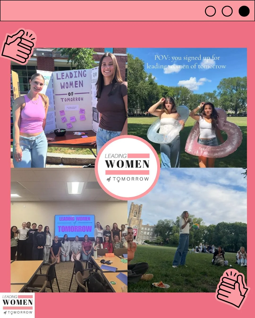 Our Chapters are back at school and hitting the ground running! Follow along to see what they're up to this year.

#leadingwomenoftomorrow #back2school #activism #womensupportingwomen
