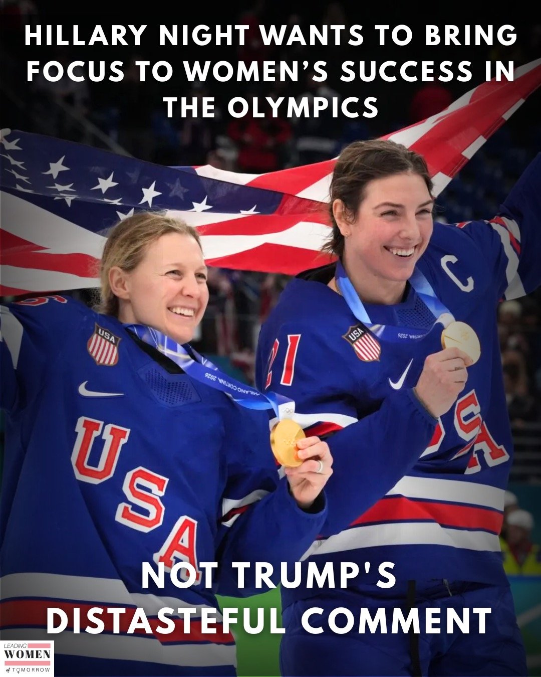 Hillary Night responded to a distasteful joke with strength, highlighting the many successes for women this Olympic season. Let's learn from her and redirect to what's important!

#leadingwomenoftomorrow #hillarynight #womeninsports #olympics #hockey