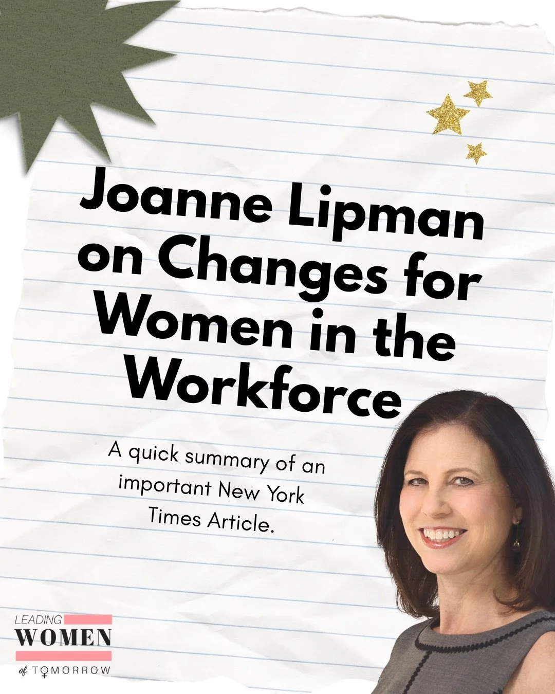 Read the full article here: https://www.nytimes.com/2026/04/06/opinion/women-workplace-dei-feminism.html

Let us know your thoughts in the comments!⬇️🩷

#workingwomen #womenintheworkforce #joannelipman #lwt #leadingwomenoftomorrow