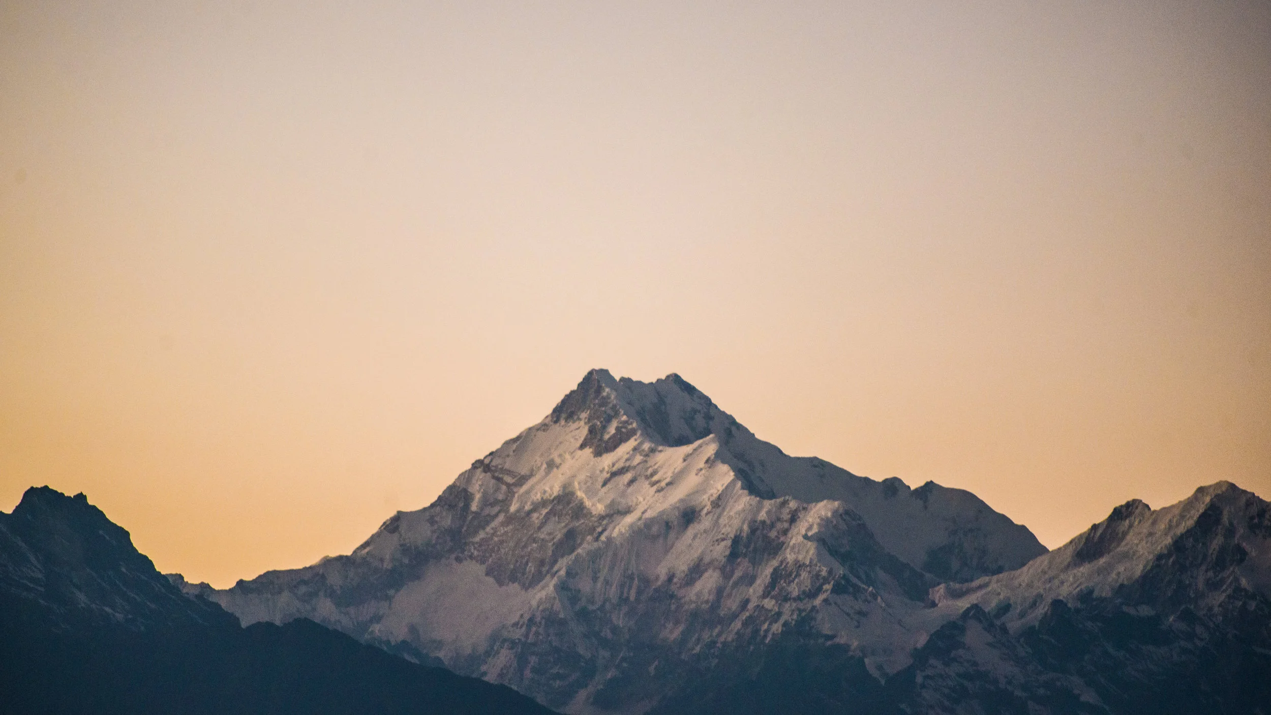 View of Mt.Kanchendzonga as seen from Mangan