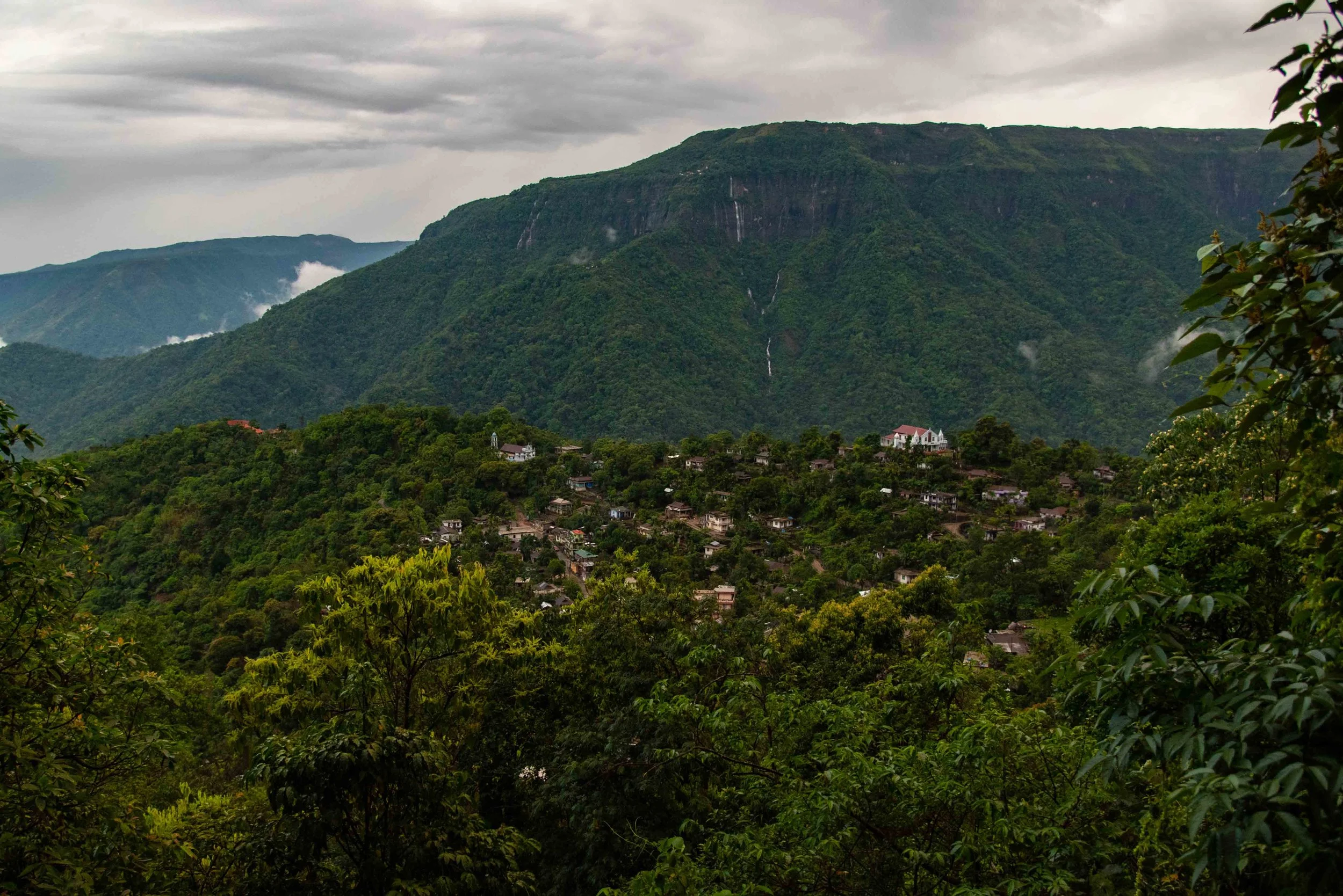 VIEW OF TYRNA. THE RED BUILDING ON THE EXTREME LEFT IS WHERE WE WILL BE STAYING