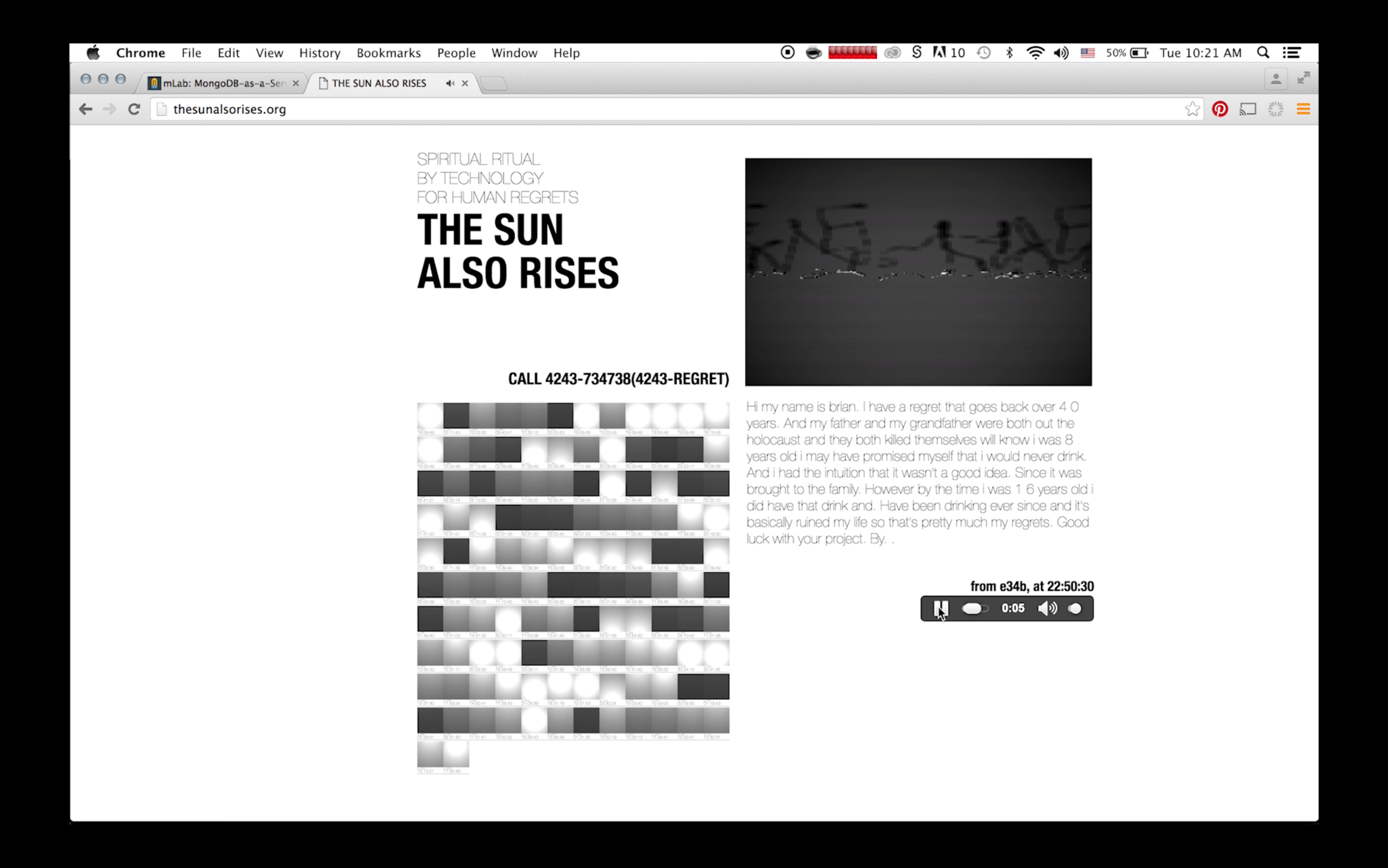 Project's website(thesunalsorises.org) screenshot #2