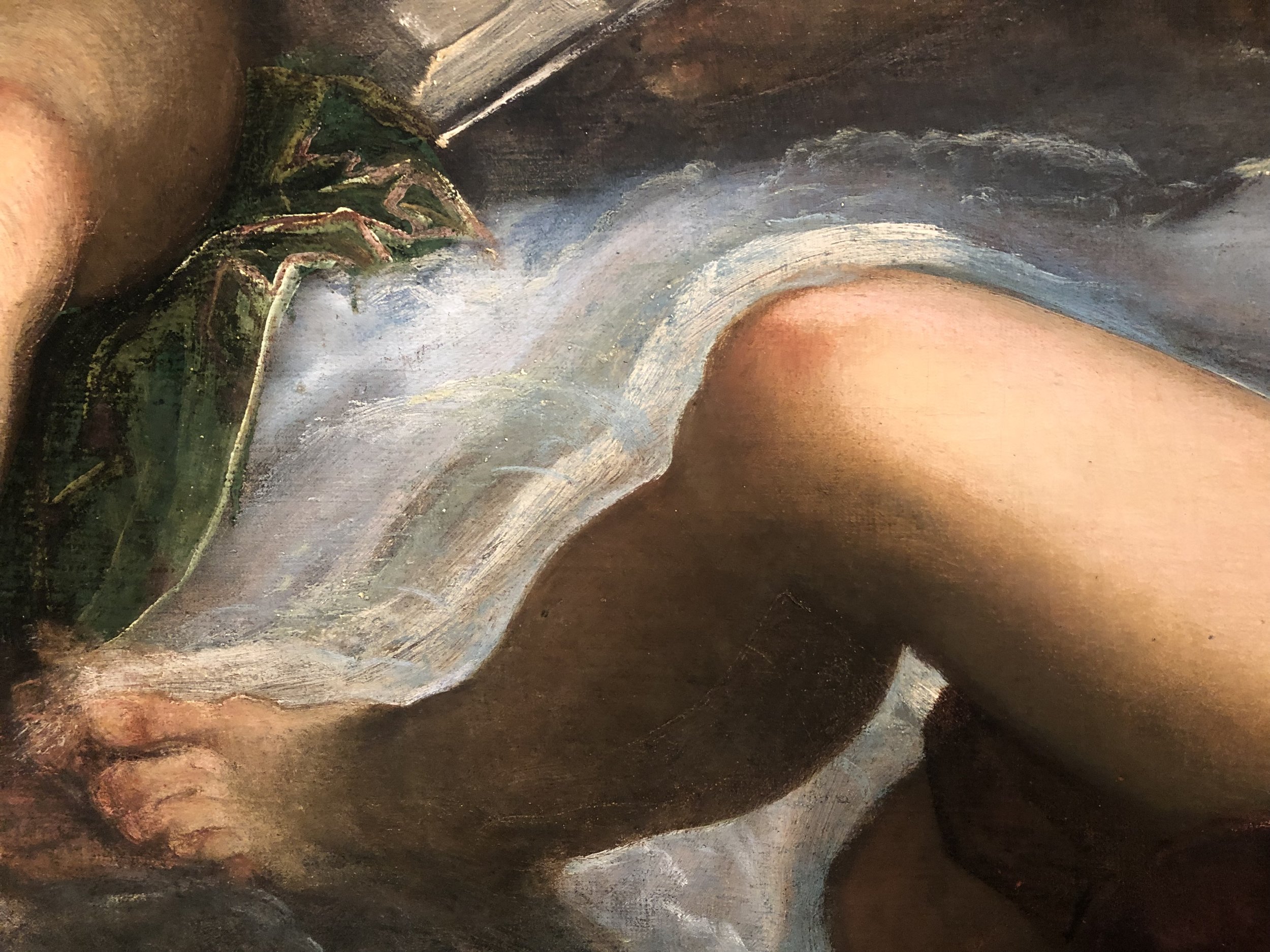 Detail of The Nine Muses, Tintoretto, Royal Collection, London. Now on view at the National Gallery