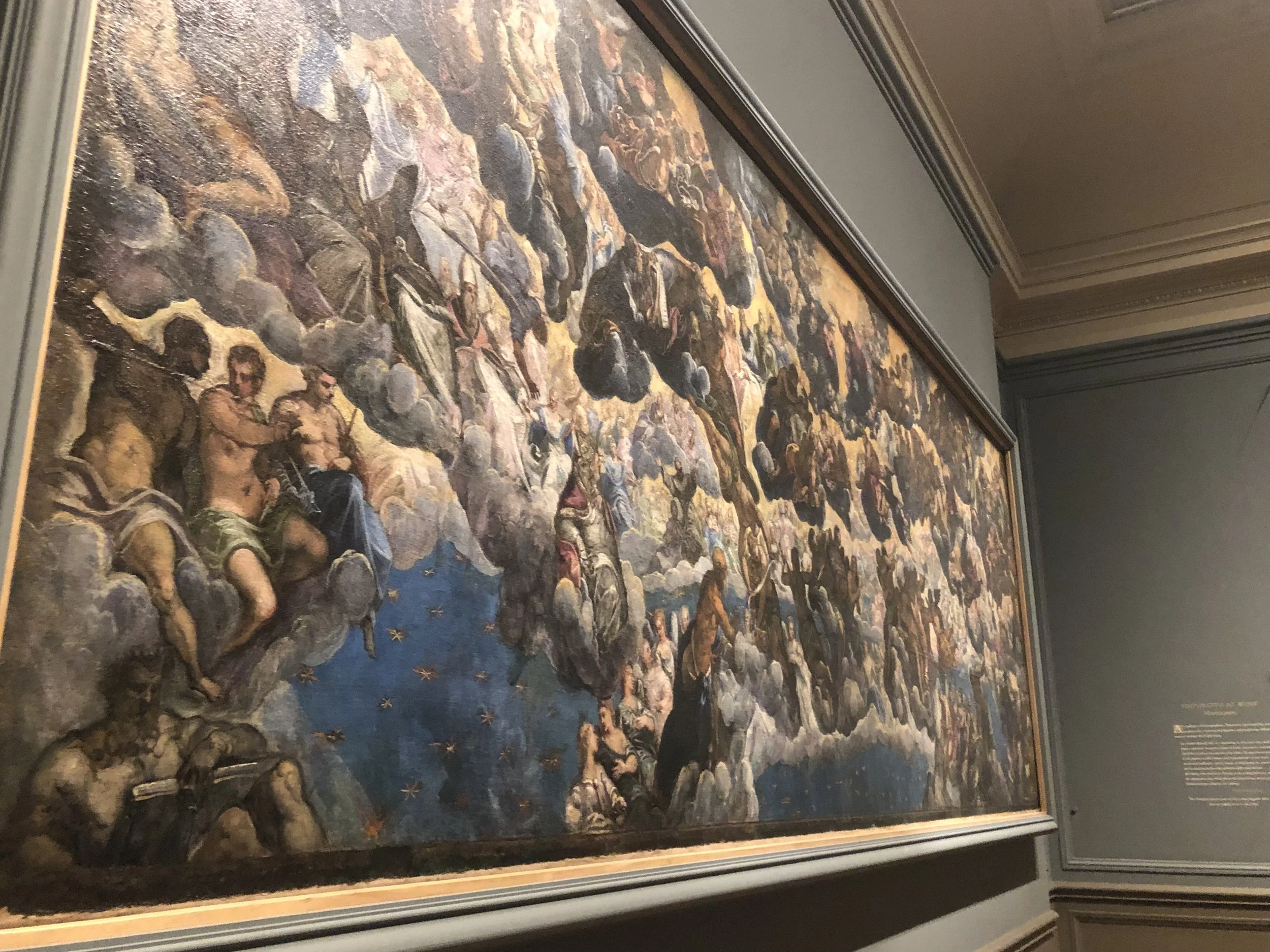 Study for Paradise, Tintoretto, Museo Nacional Thyssen-Bornemisza, Madrid, now on view at the National Gallery of Art