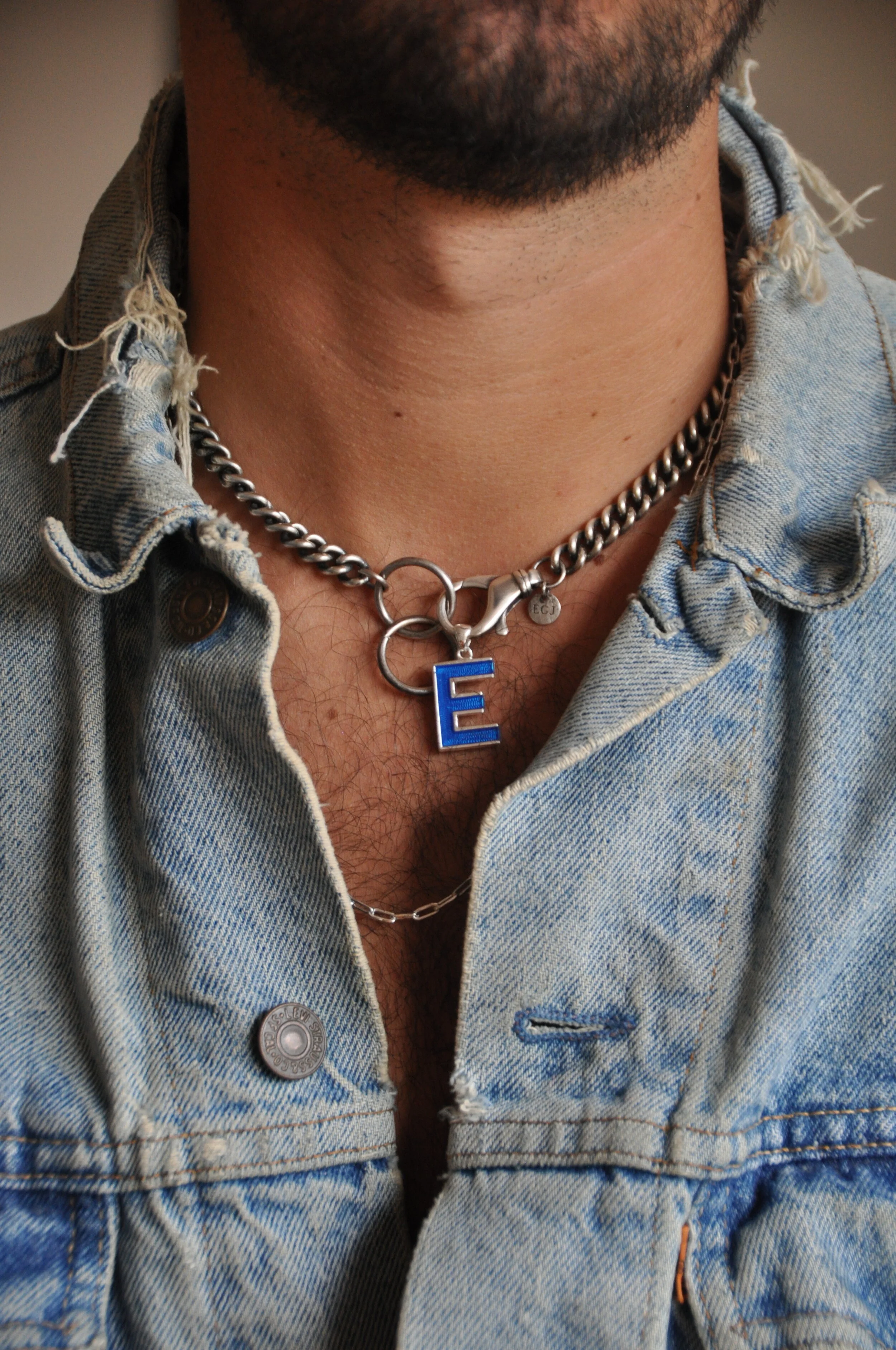 Arctic Initial Letter Necklace - Emily 