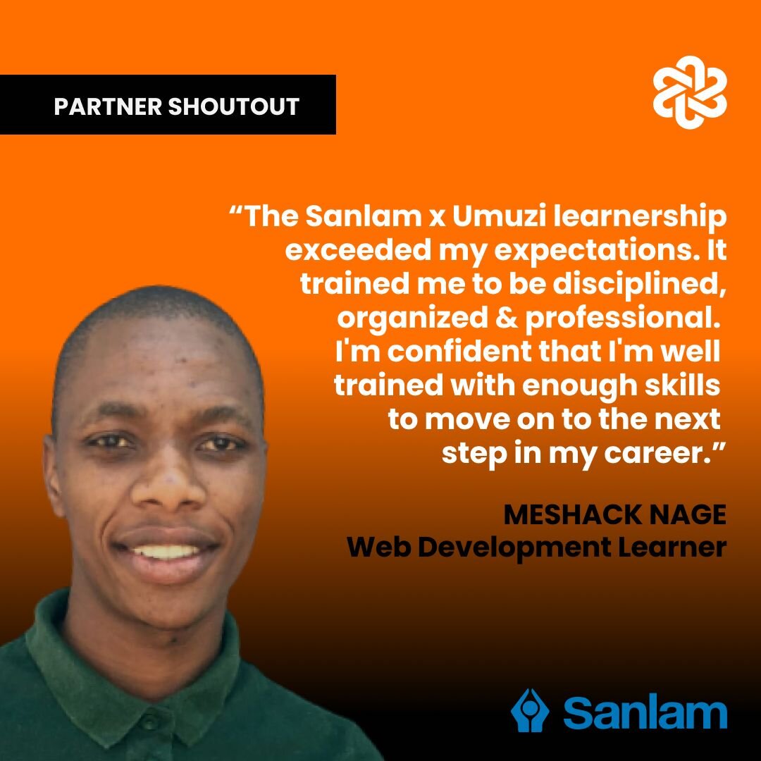 We're celebrating our partners, because they make our mission possible. 

Learners that @sanlam_group have supported through our learning pathways are now employed by big names in the industry like @takealotcom, @brilliant_jobs, @cityofjoburg &amp; @