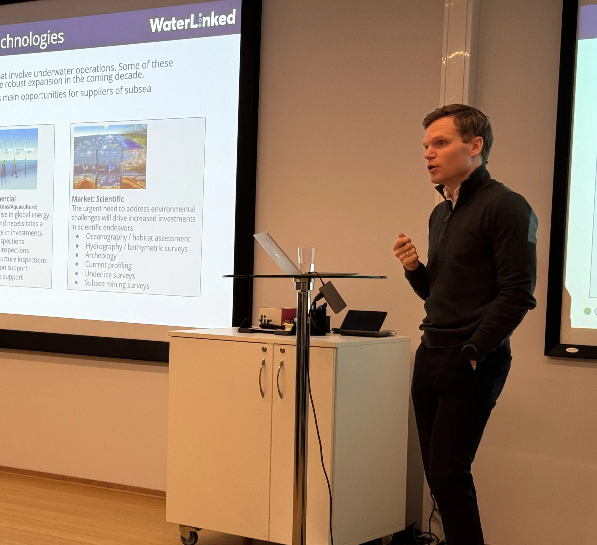 UT CFO med presentasjon av Water Linked