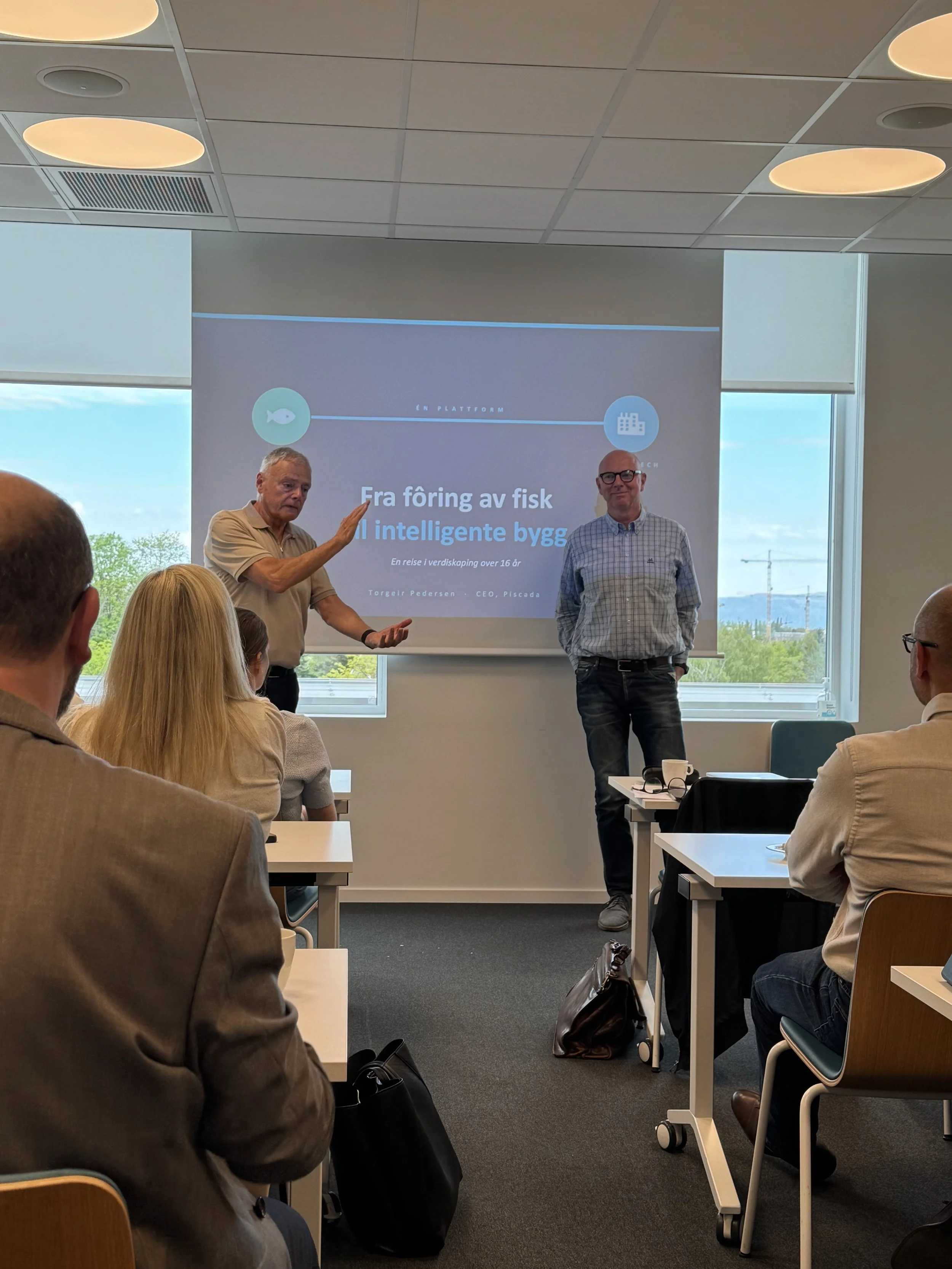 Willy G. Hernes (UT Prosjektet) og Torgeir Pedersen (Piscada)