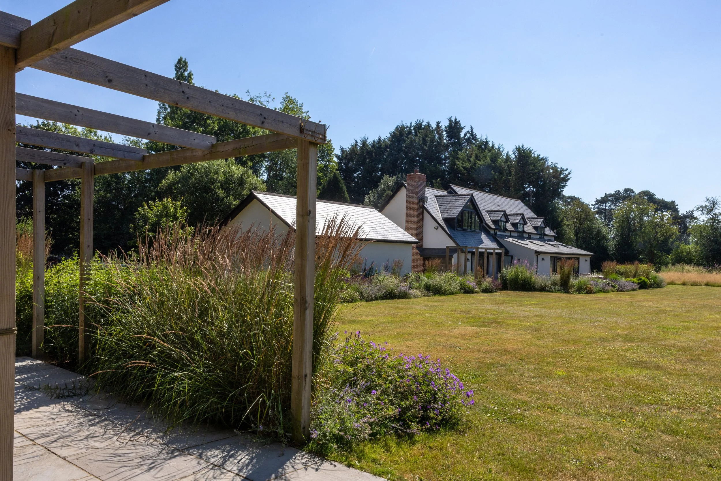 Large Country Garden Design, Wendover