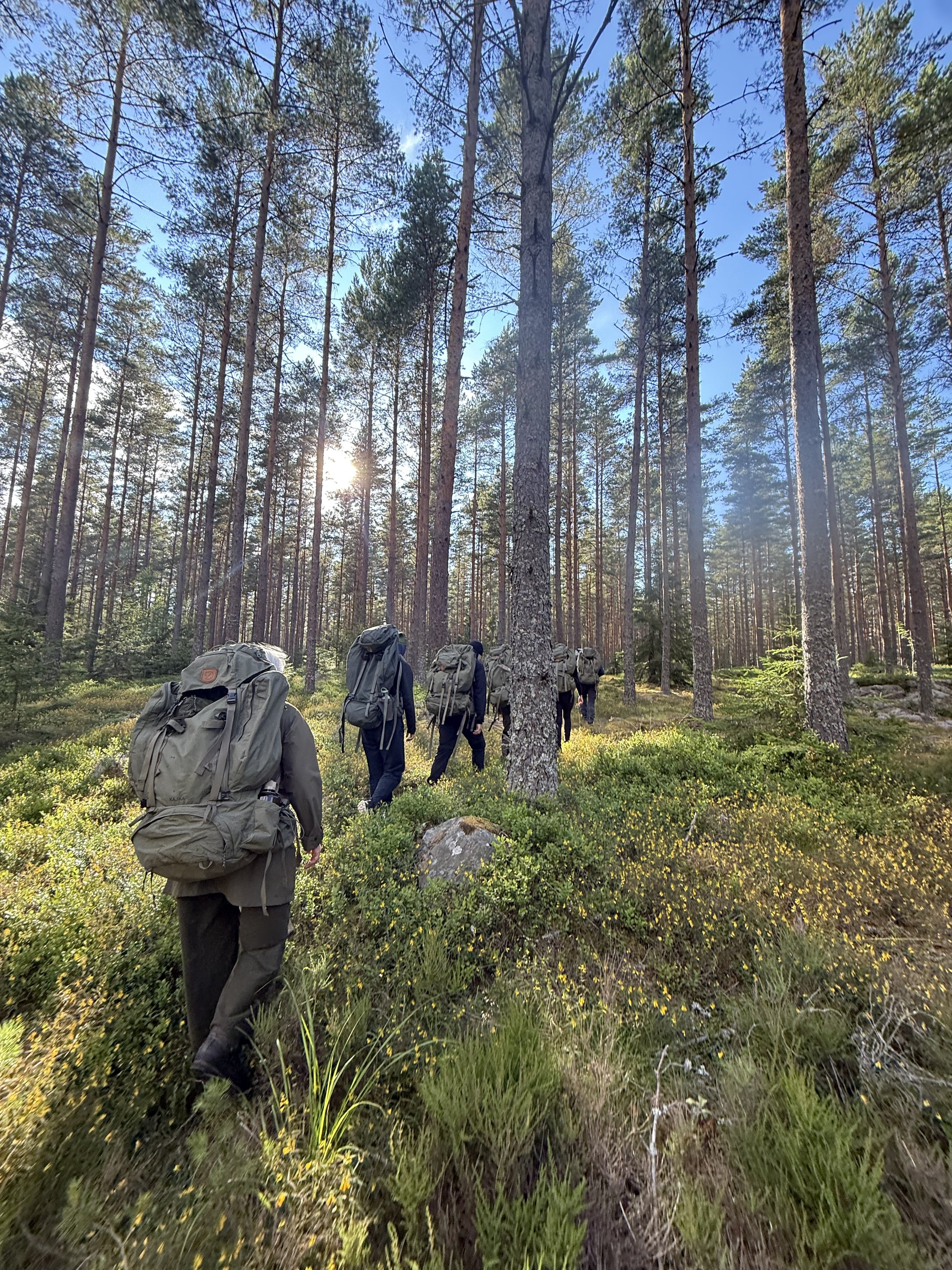 Hiking into wolf territory. Photo: Linda Åkerberg