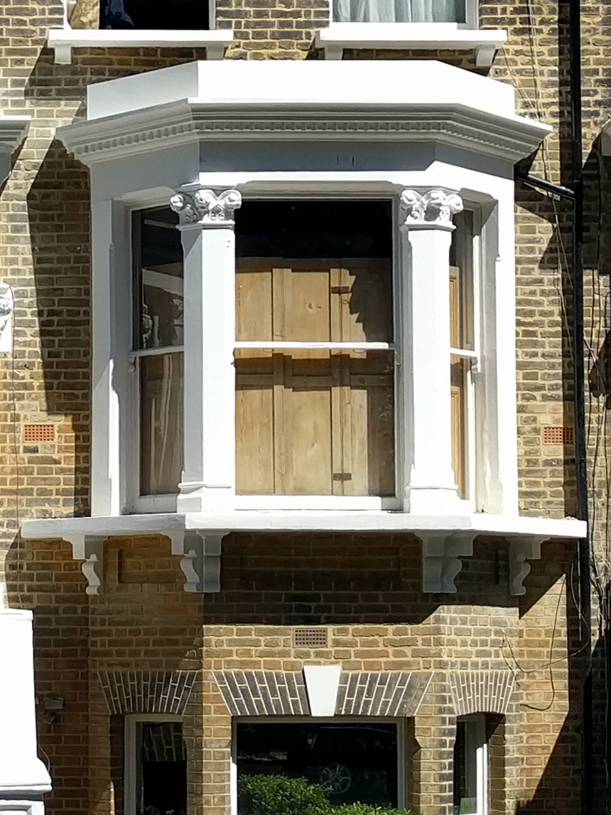  Bay window with restored architectural features 