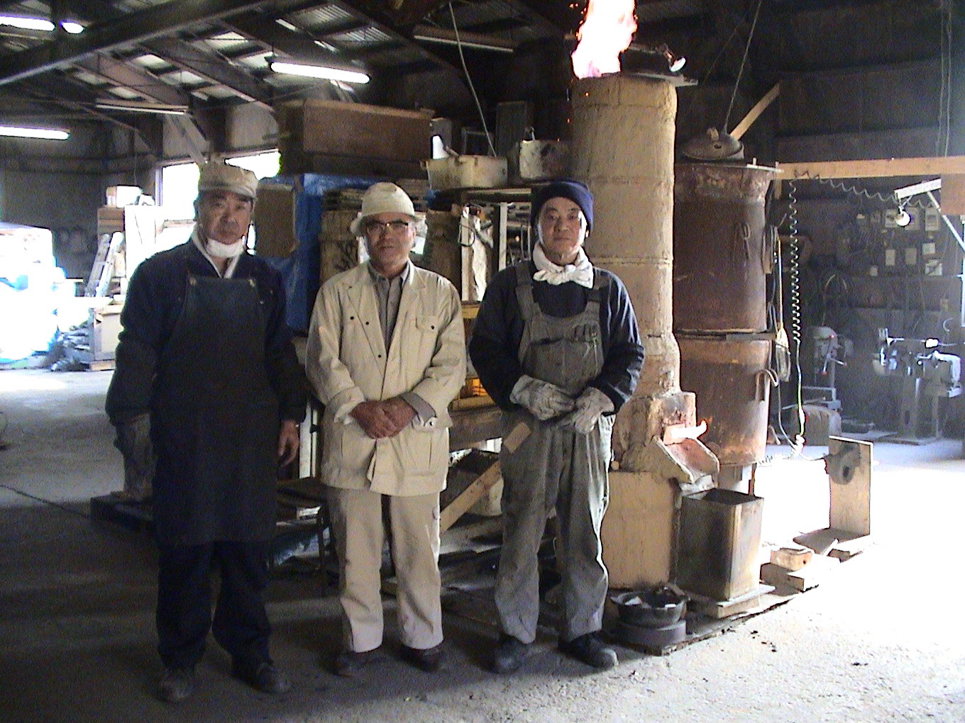 タタラ製鉄（鉧押し法＝直接製鋼法）