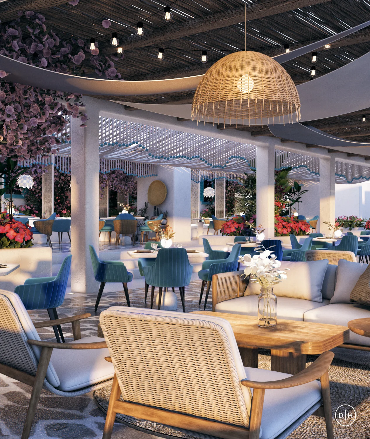 Hola Restaurant Dubai — Designer Diala Hamed
