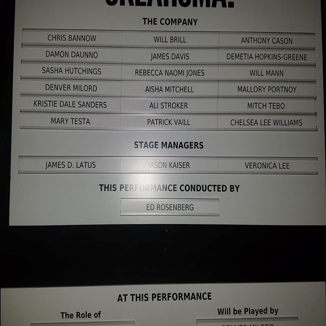 Congratulations to our Eddie who made his Broadway debut last night conducting the Tony Award winning musical @oklahomabway!!!!!!! #proudbigsister #TheGreenOrbsInvadeBroadway #hardworkpaysoff