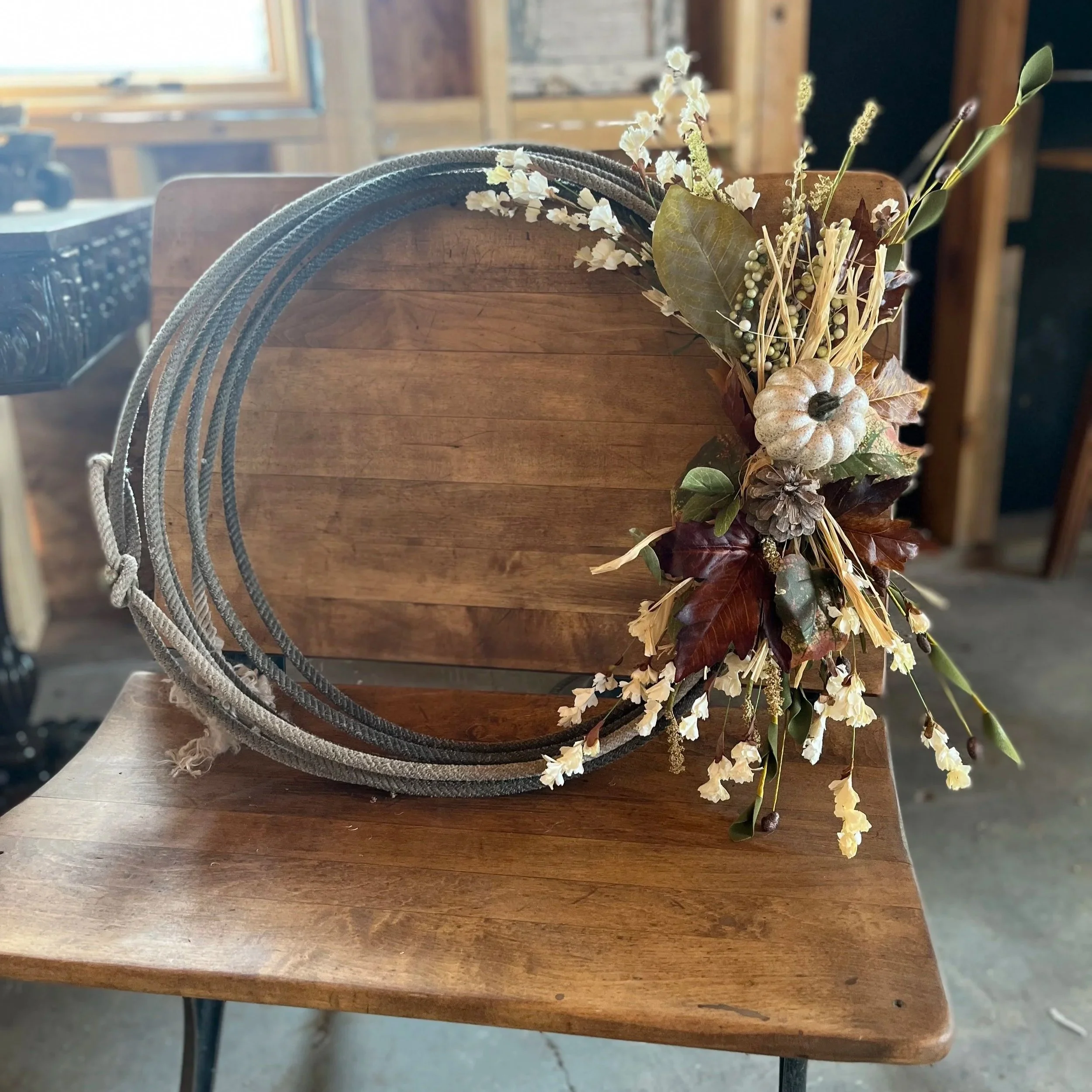Rustic Fall Roping Wreath