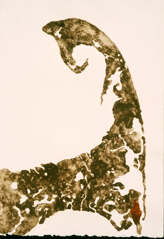 Cape Cod Made with the Substance of Its Own Landscape 2005 Pigments found on site, 17 x 12"
