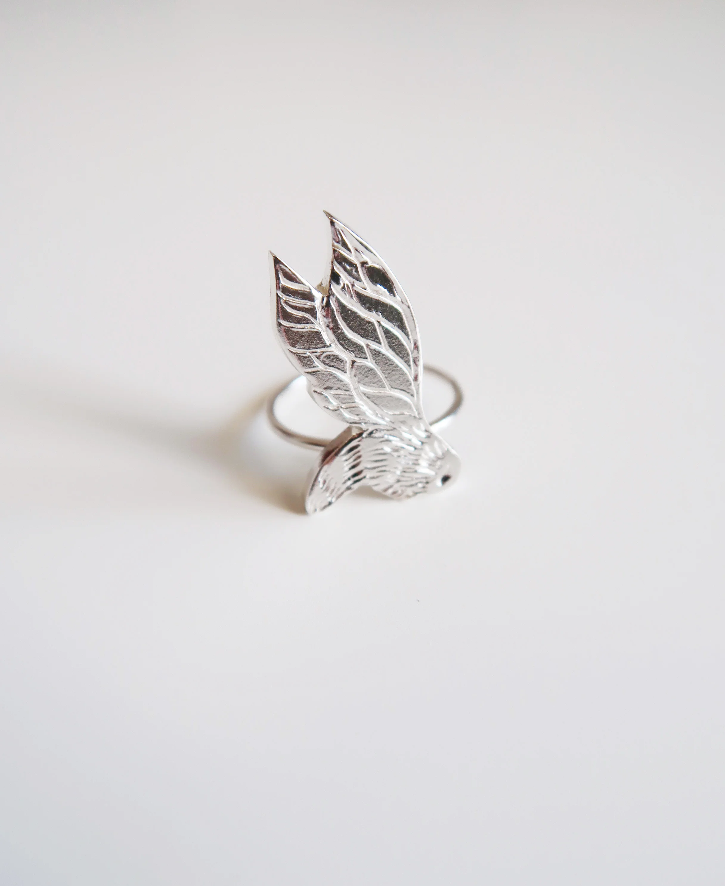 Silver Flying Bee Ring $65.00