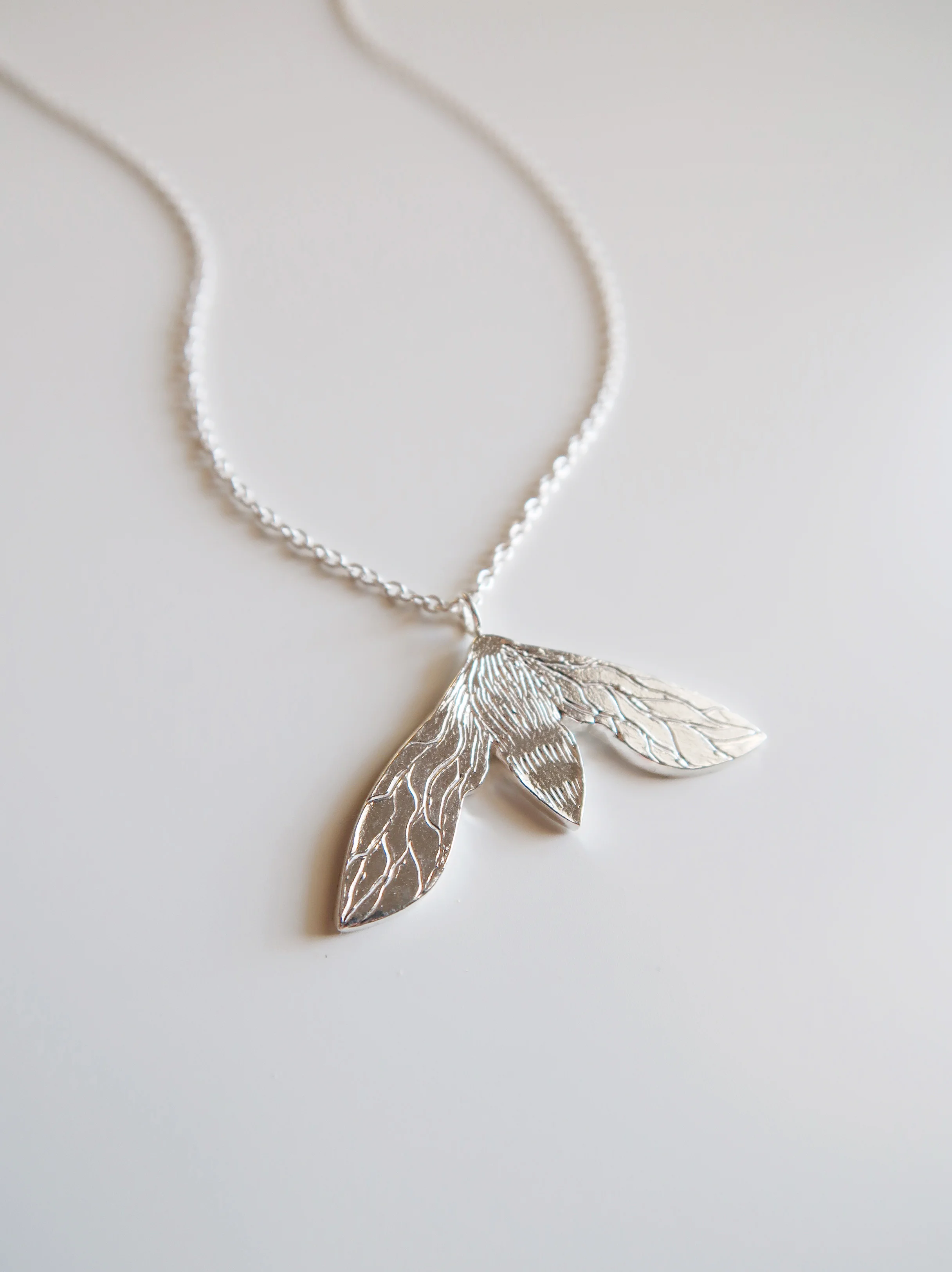 Silver Bee Necklace $65.00