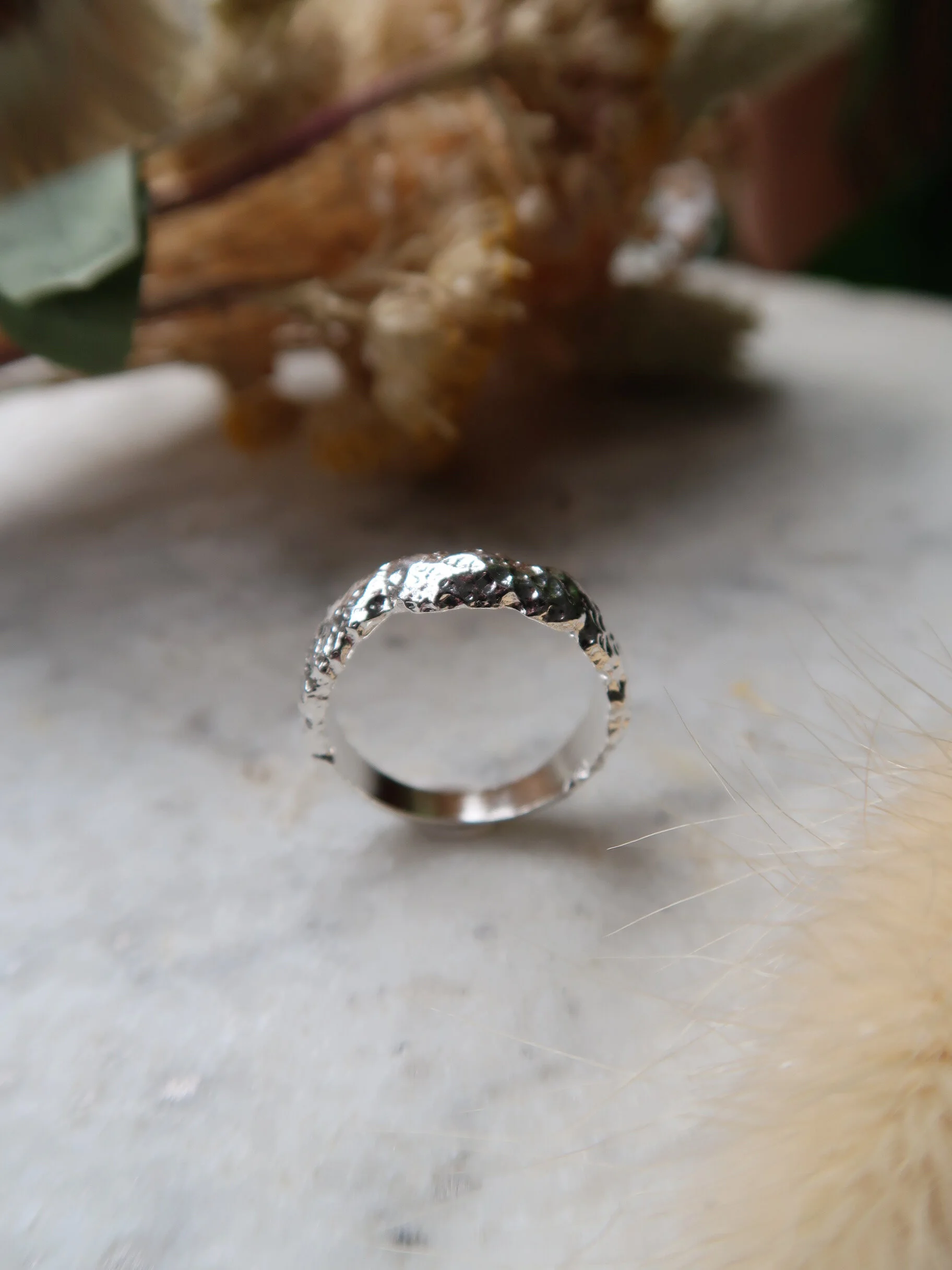 Weathered Ring - Sterling Silver  $110.00