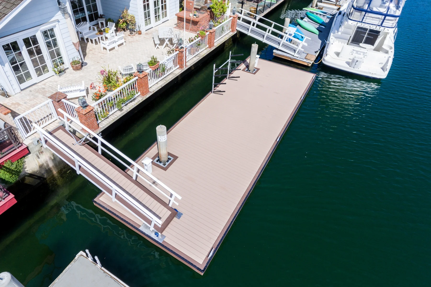Completed Rectangular Dock, Huntington Harbour, CA