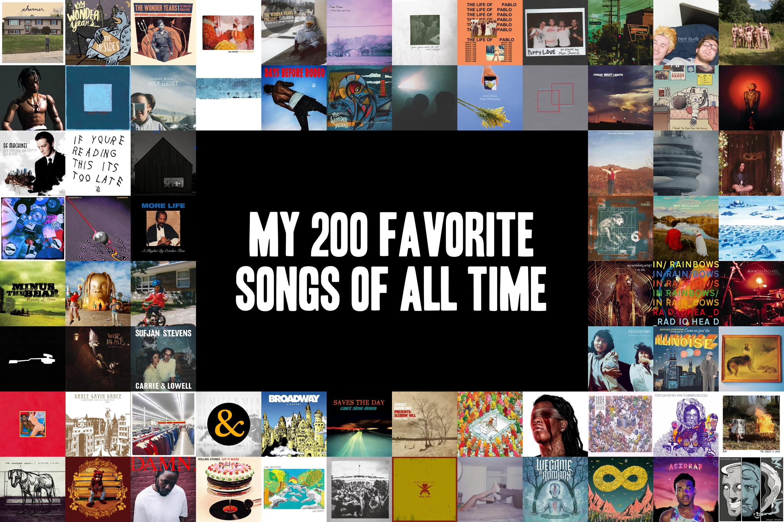 My 200 Favorite Songs of All Time