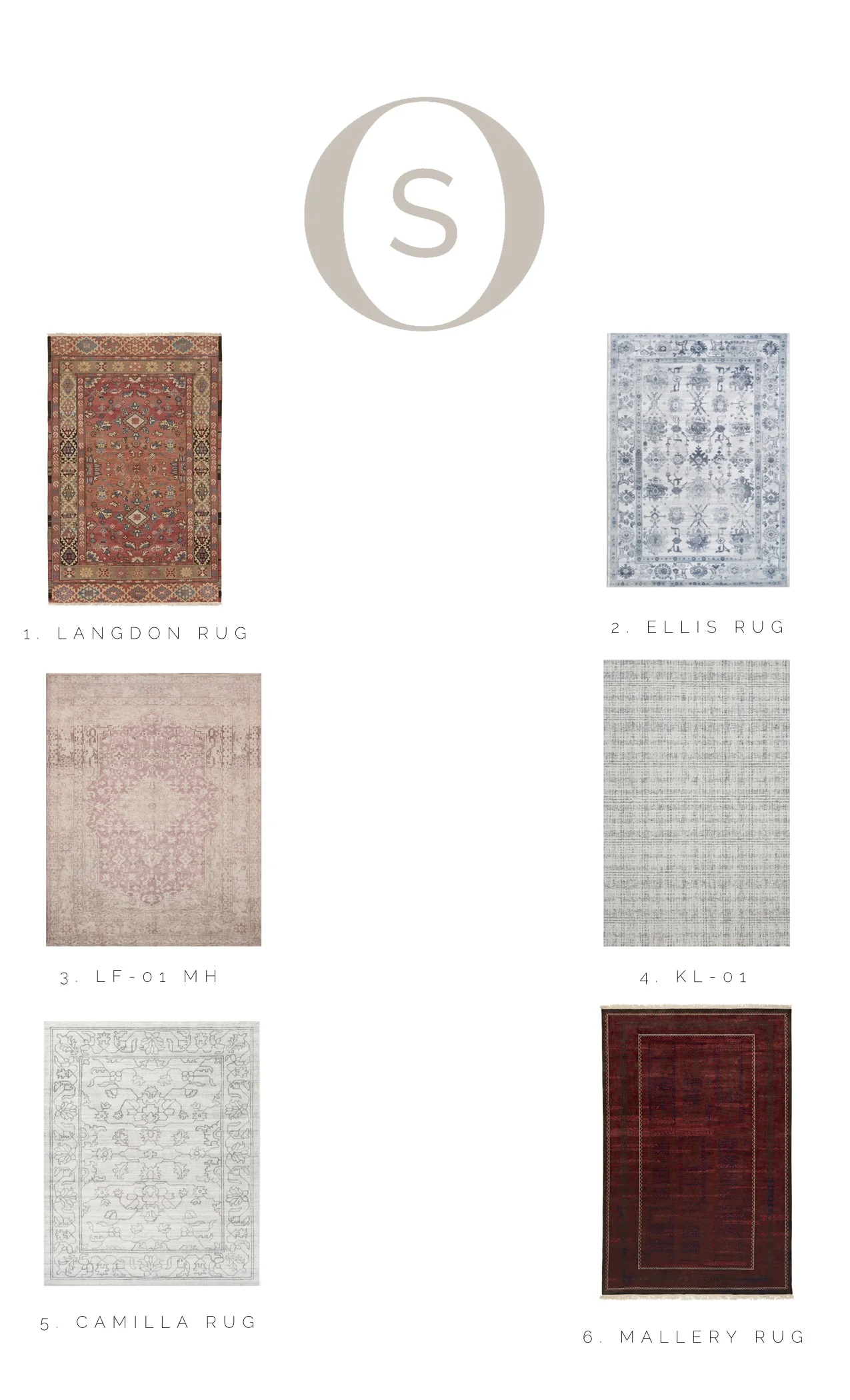 Top 6 area rugs