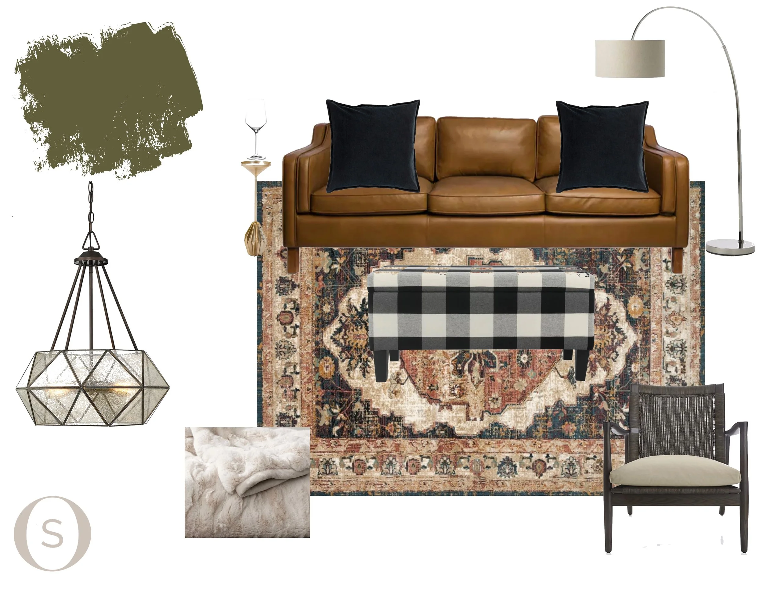 Cozy den with warm undertones