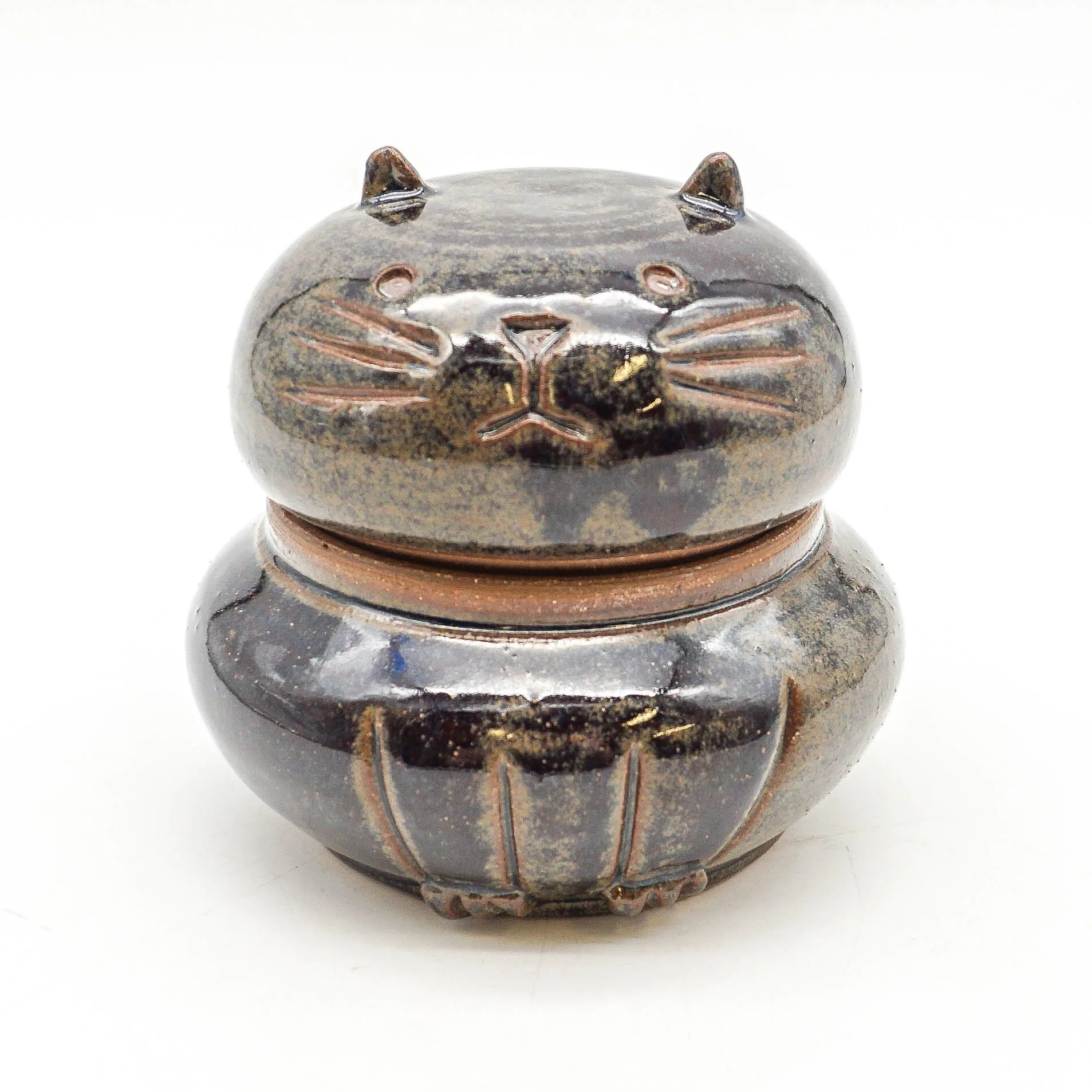 Cat Jar - Dark Brown
