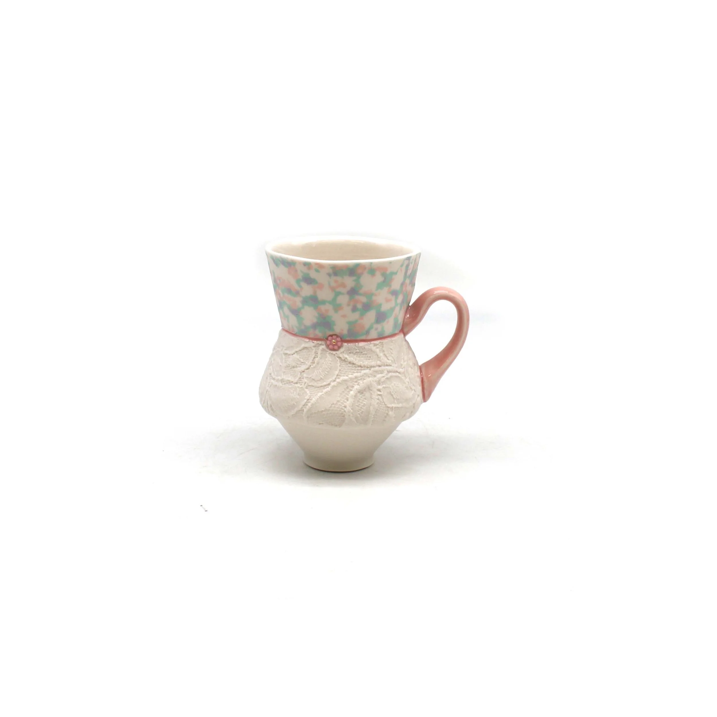 Pastel Floral Dimple Mug