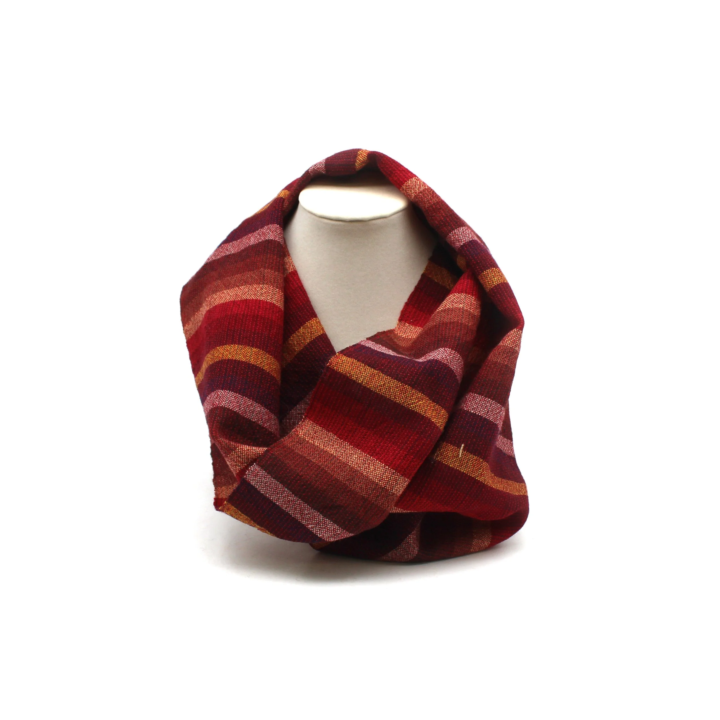 Striped Wool Cowl