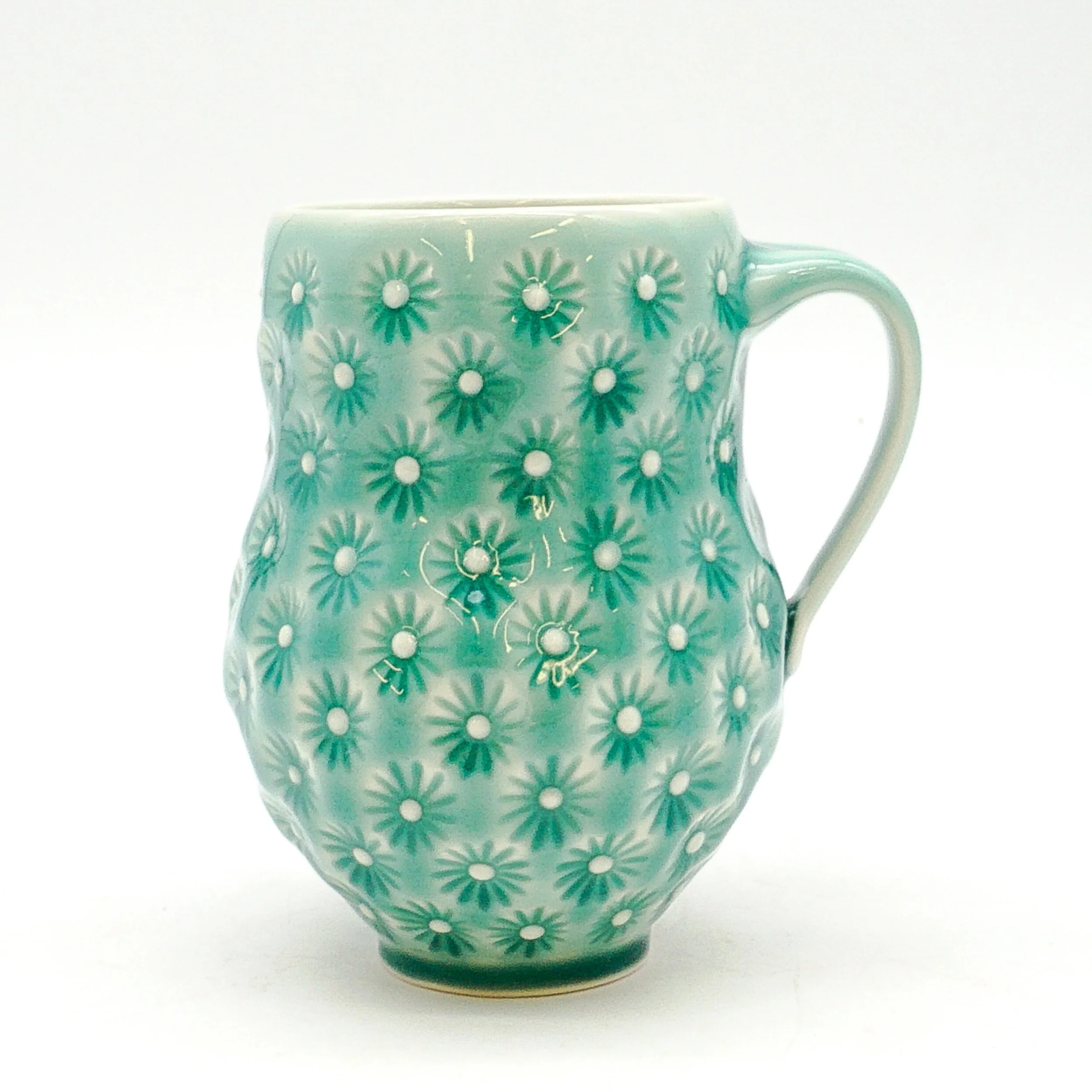 Flower Stamped Mug