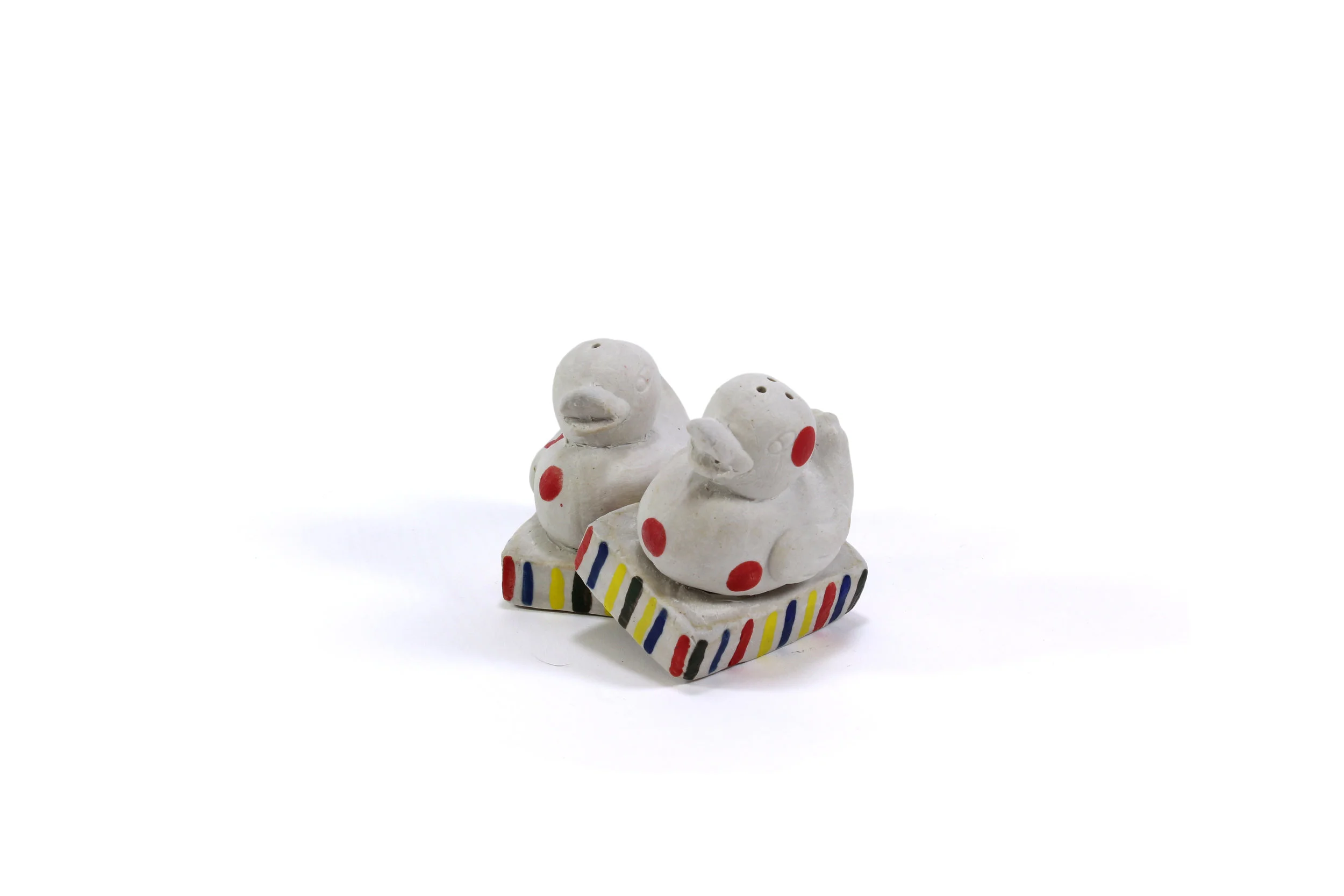 Red Polka Dot Ducks Salt and Pepper Shaker