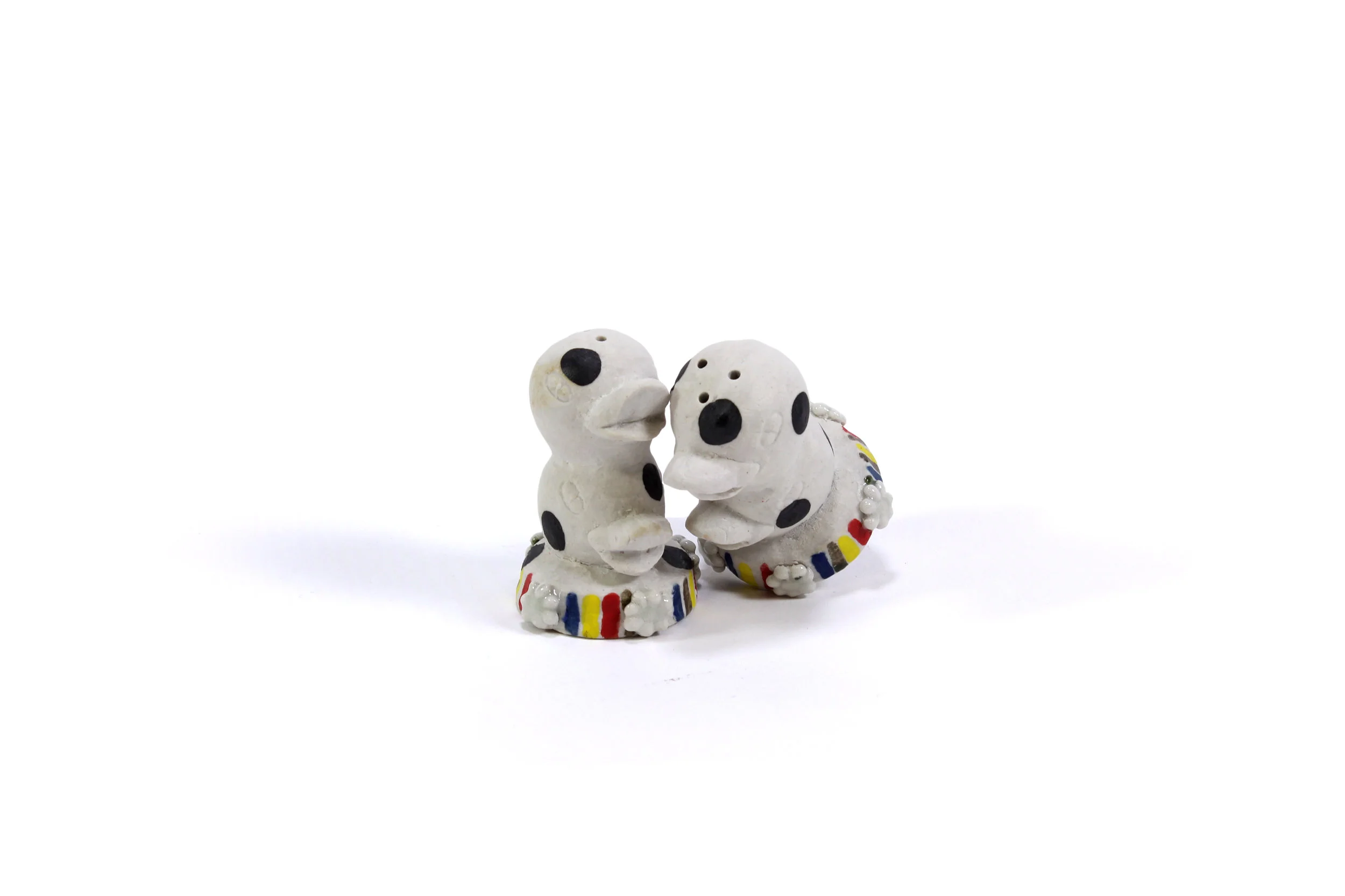 Black Polka Dot Ducks Salt and Pepper Shaker