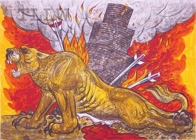 Assyrian Lion , 2004 Luis Jimènez