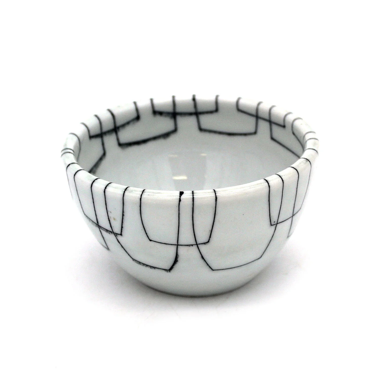 Black &amp; White Small Bowl