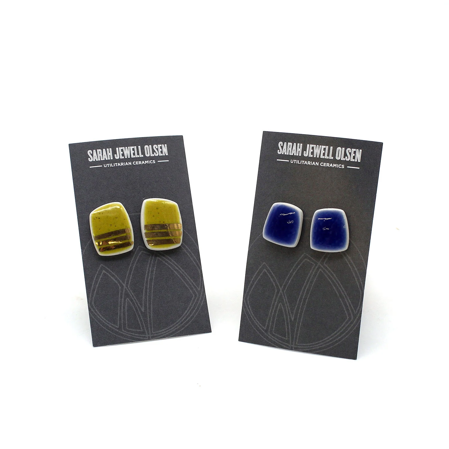 Yellow and Gold Studs and Blue Studs
