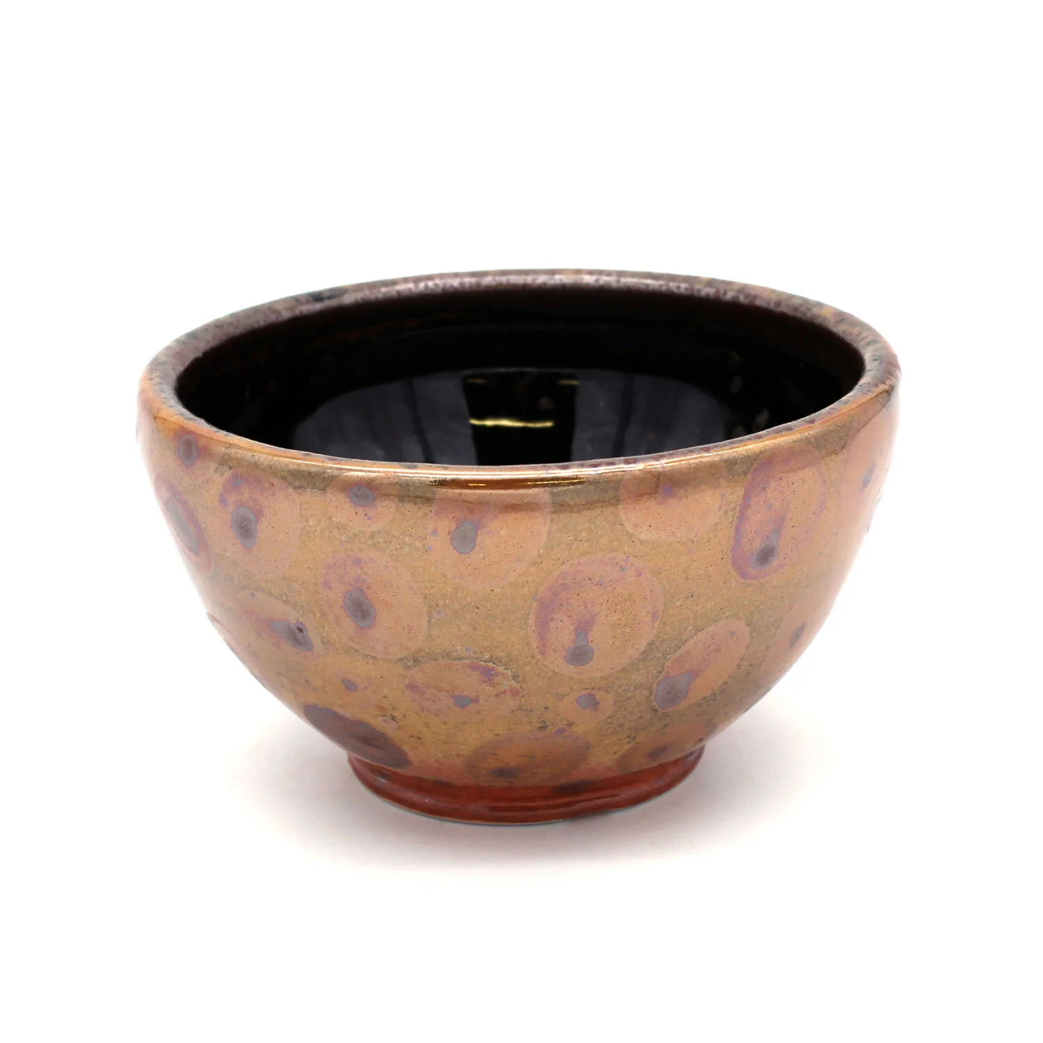 Bowl with Spots and Black Interior
