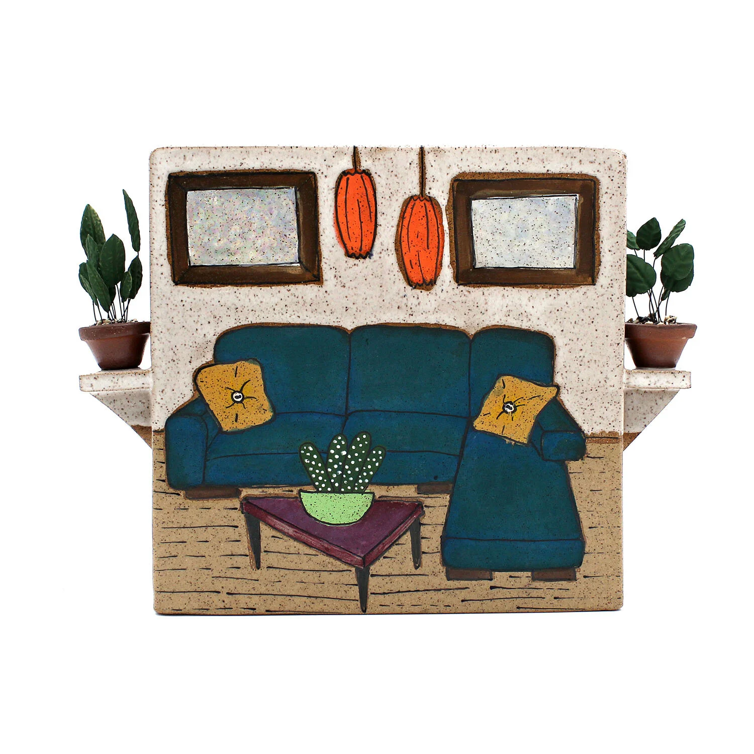 Scene with Blue Couch