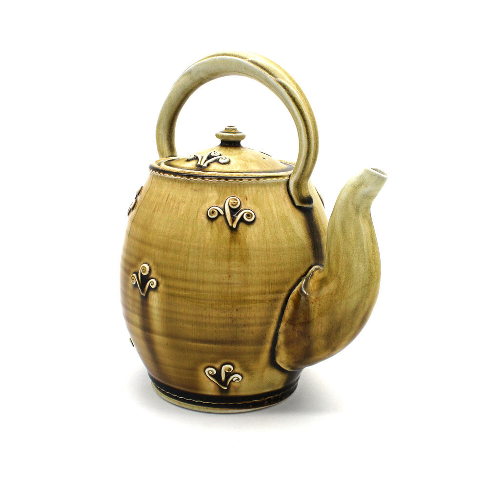 Monochrome Teapot with Bail Handle