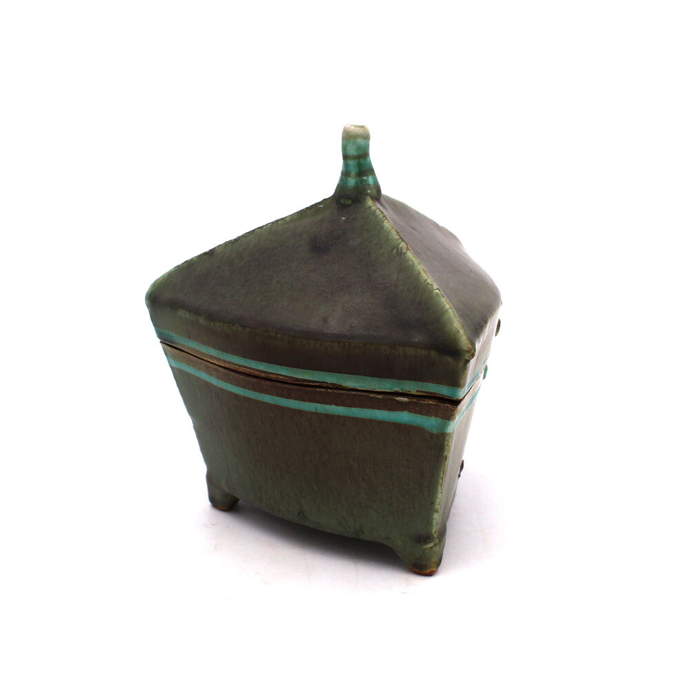 Green Triangular Box