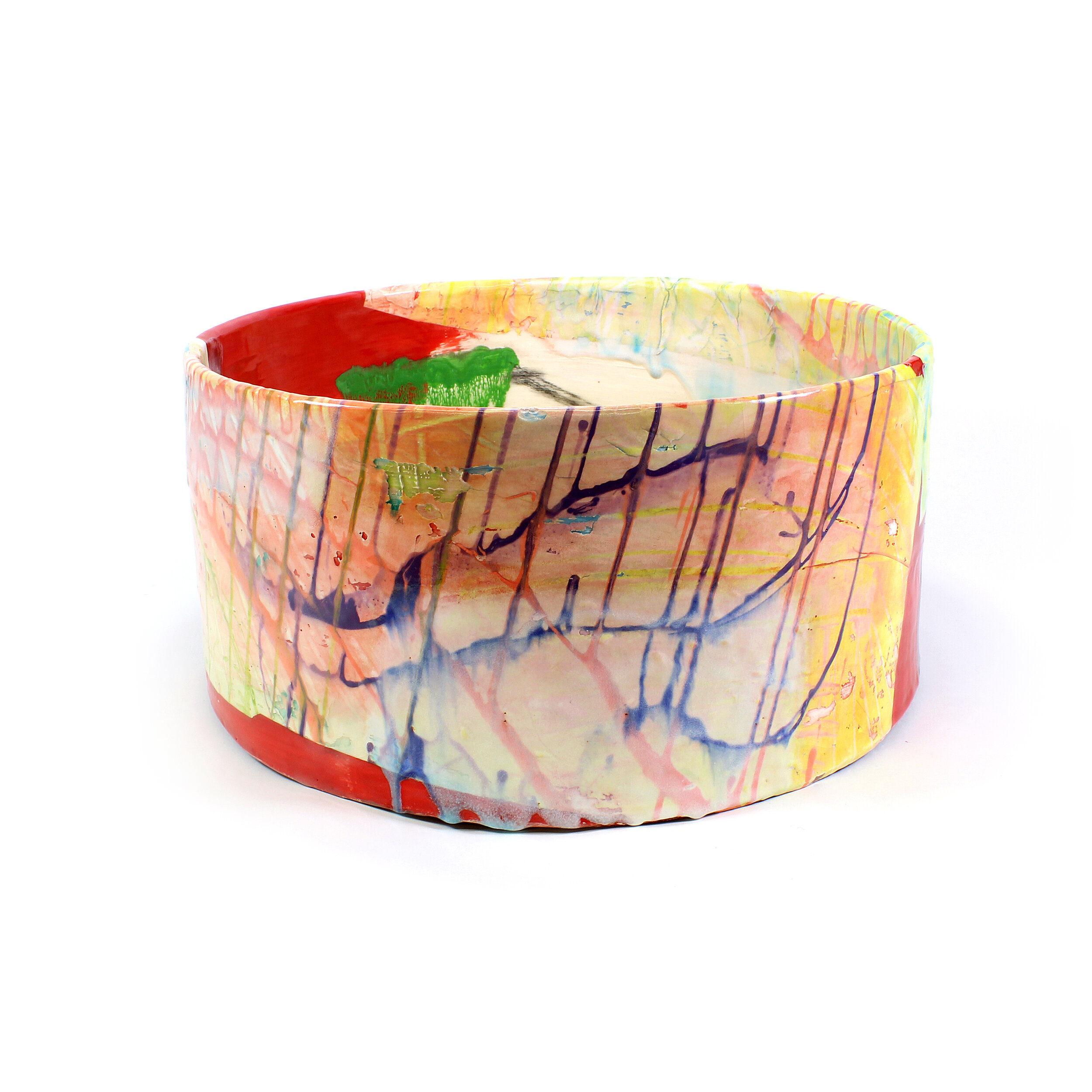 Cylinder (Red, Yellow and Peach)