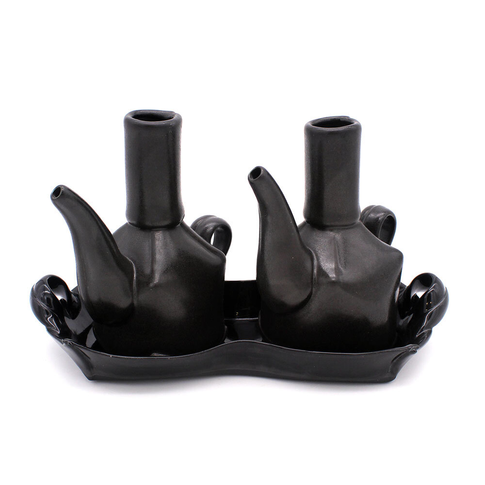 Black Cruet Set