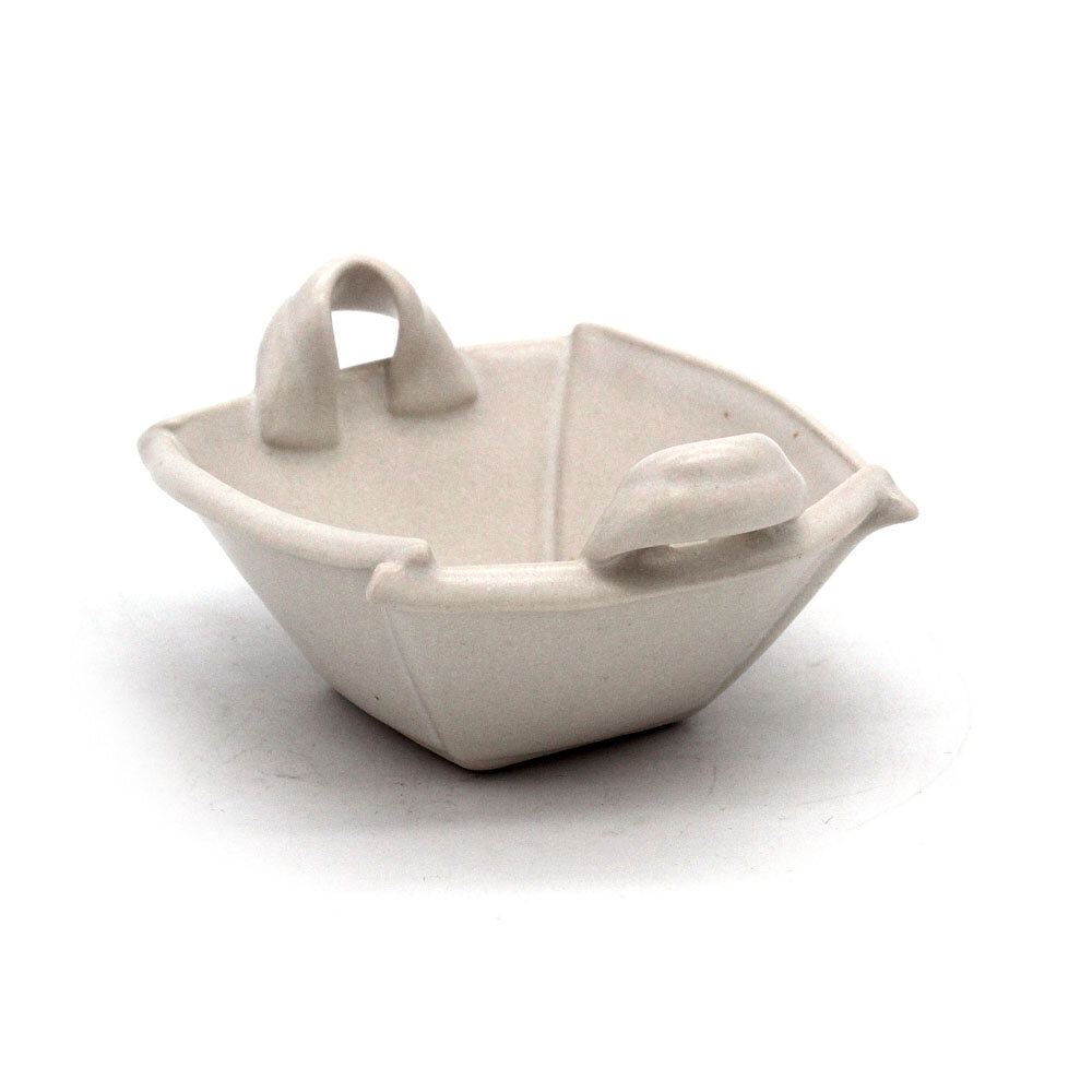 White Bowl with Handles