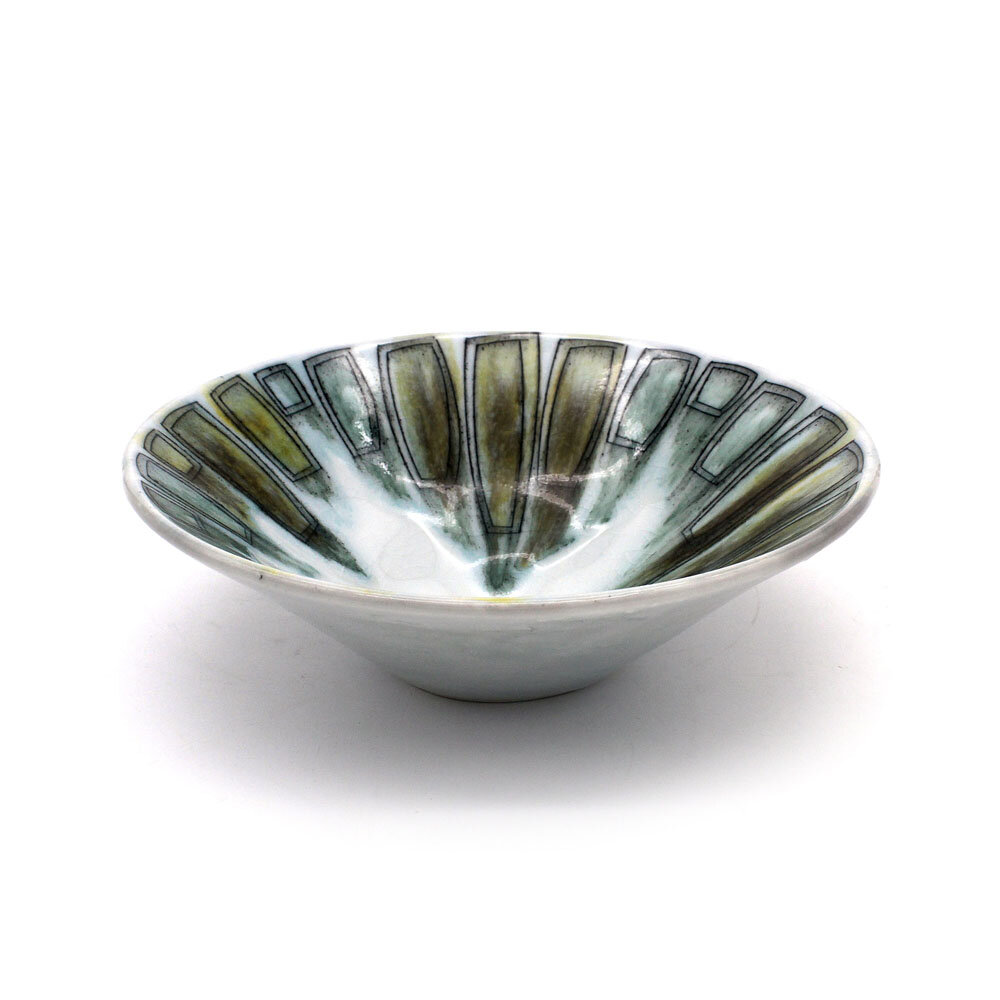 Murky Turquoise Low Bowl