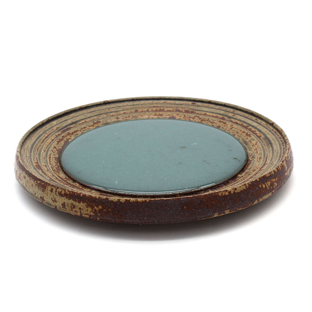 "Simulant" Glaze Stone Saggar Dish