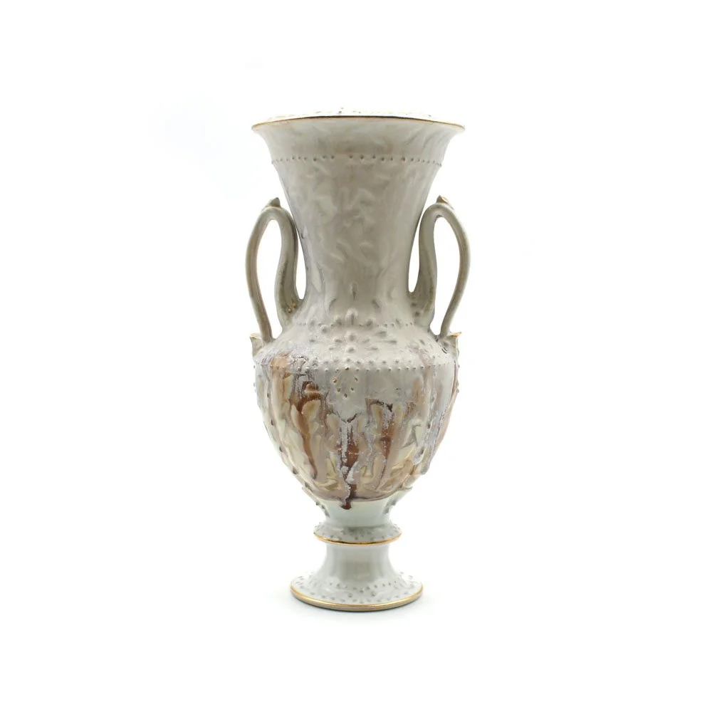 No.93 【クマbakery】シーグラスアート CedarAmber Vase — Belger Arts - KC,MO