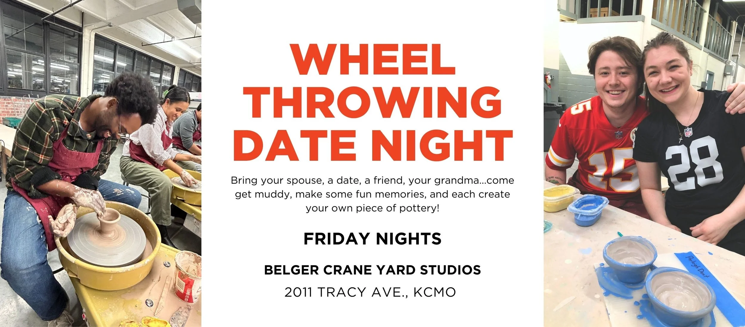 Wheel throwing Date Nights
