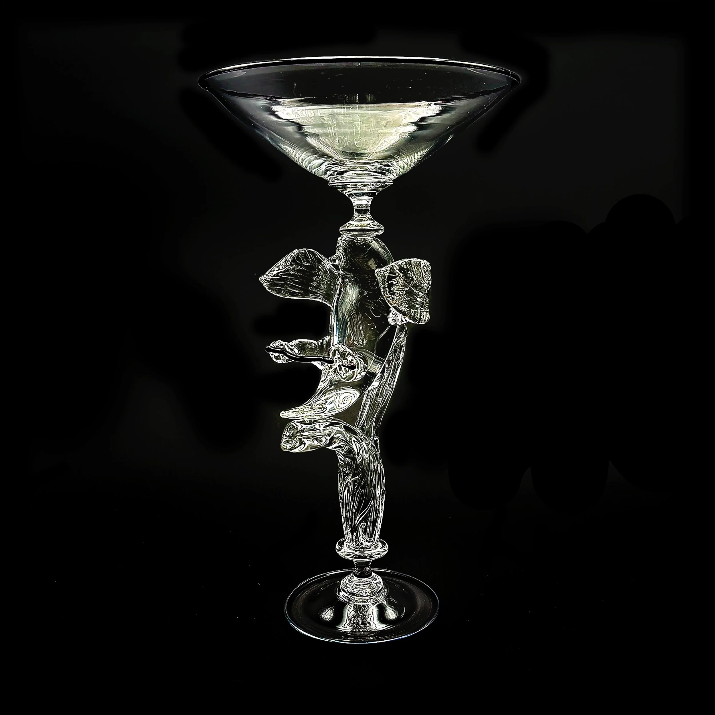 Michael Carson, "Bird Goblet," 2026. Glass, 6 x 6 x 10 in. Image courtesy of the artist.